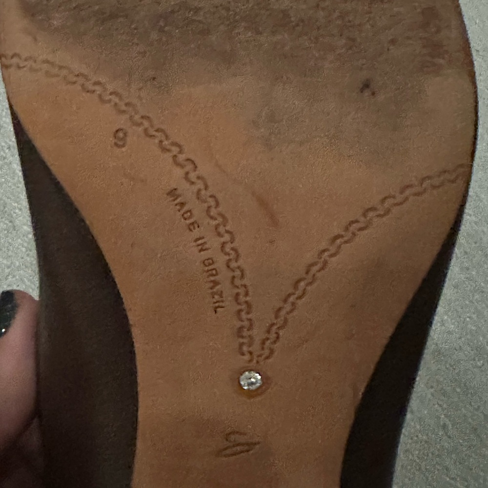 Corso Como | Studded Brown Leather Pumps | Block Heels | Size 9M - Picture 5 of 7